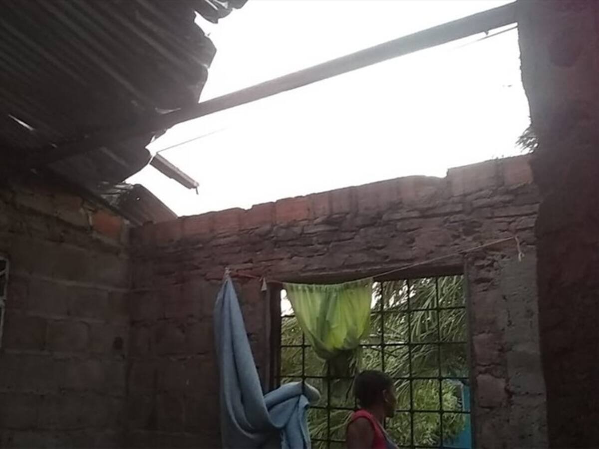Vendaval azotó a Aracataca, Magdalena, afectando a siete barrios del municipio