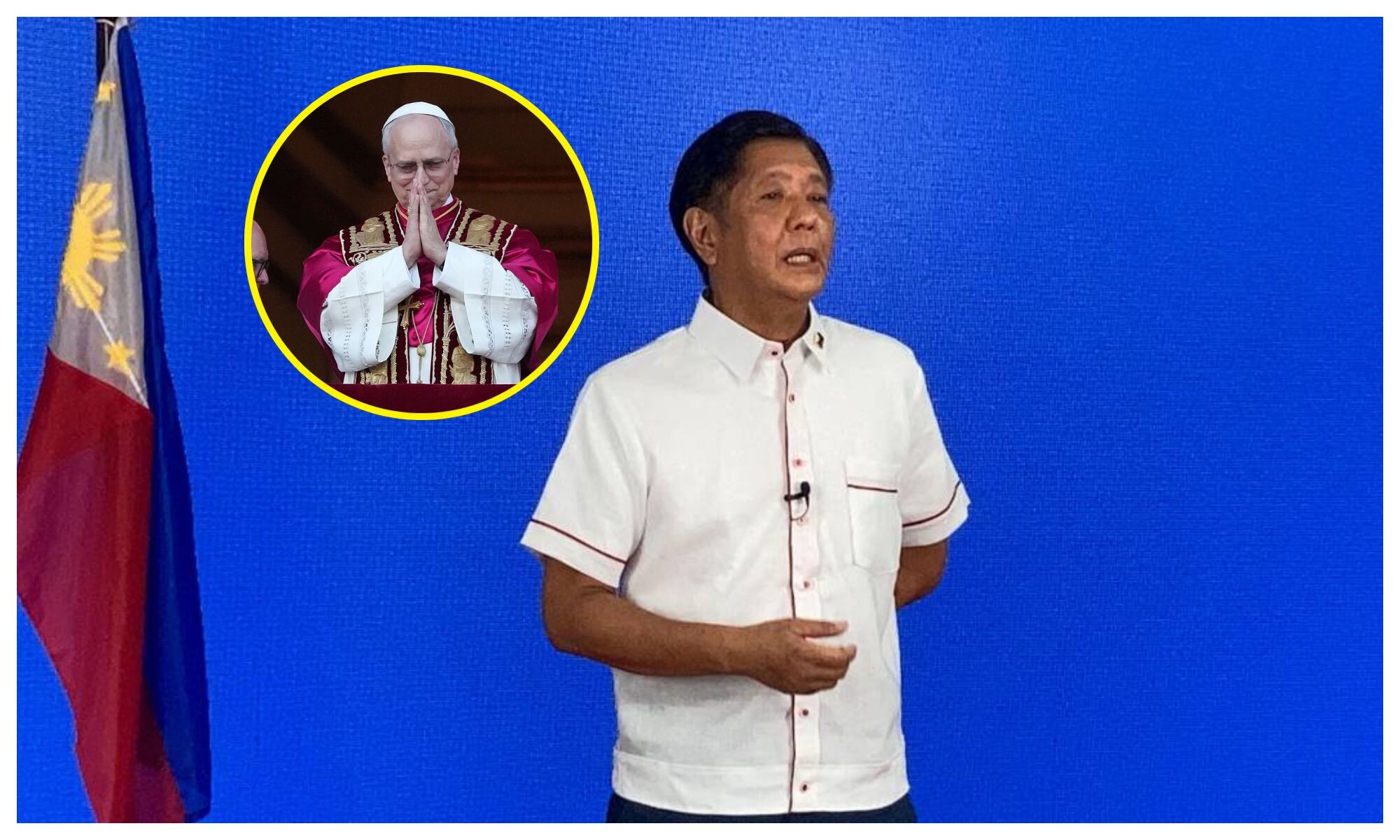 Ferdinand Marcos Jr, presidente de Filipinas, le pidió al nuevo para seguir acercando la iglesia a los pobres. Foto: Getty Images.