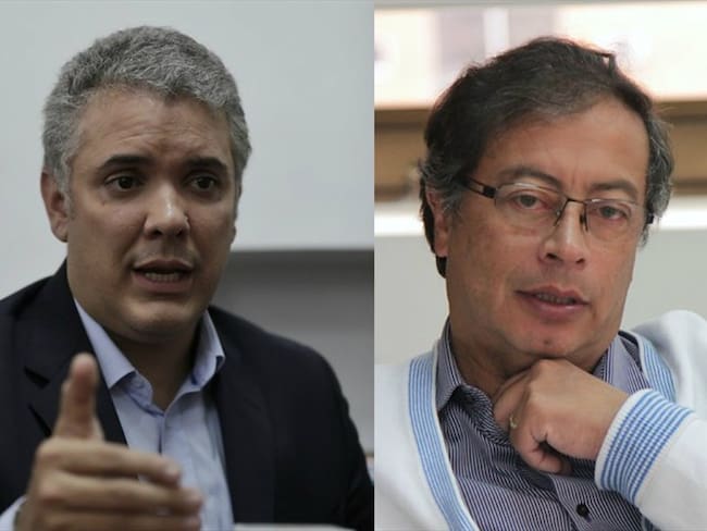 Iván Duque tiene 52,5% y Gustavo Petro tiene 36% en intención de voto. Foto: Colprensa