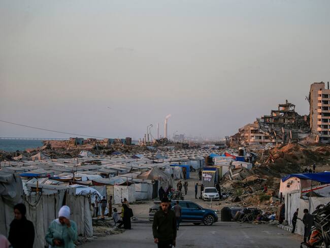 Nuevo ataque a la Franja de Gaza dejó más de 50 muertos. EFE/EPA/MOHAMMED SABER