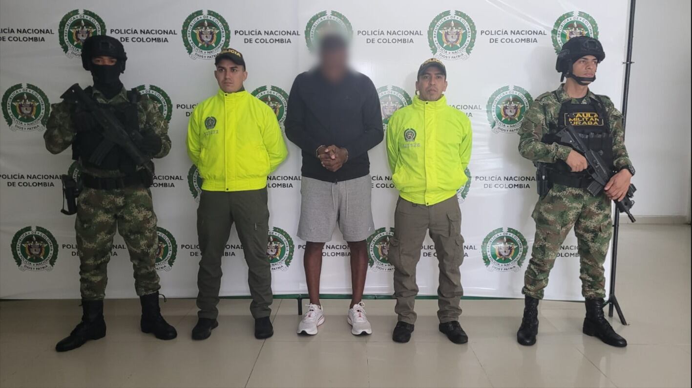 Detuvieron en Colombia a un narcotraficante pedido en extradición por una corte de EE.UU. Foto: DIJIN.