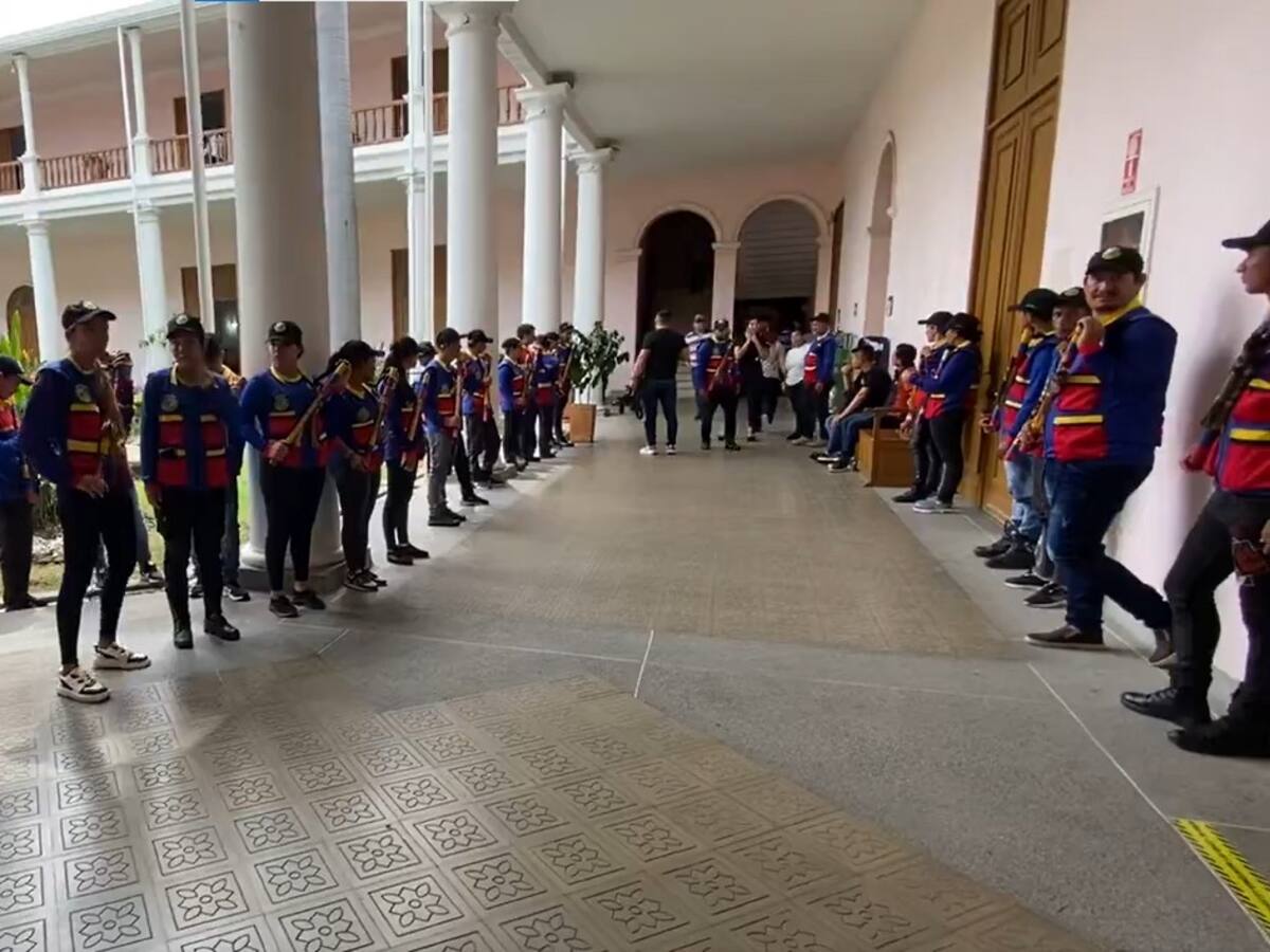 Guardia campesina se concentra en la Gobernación de Norte de Santander