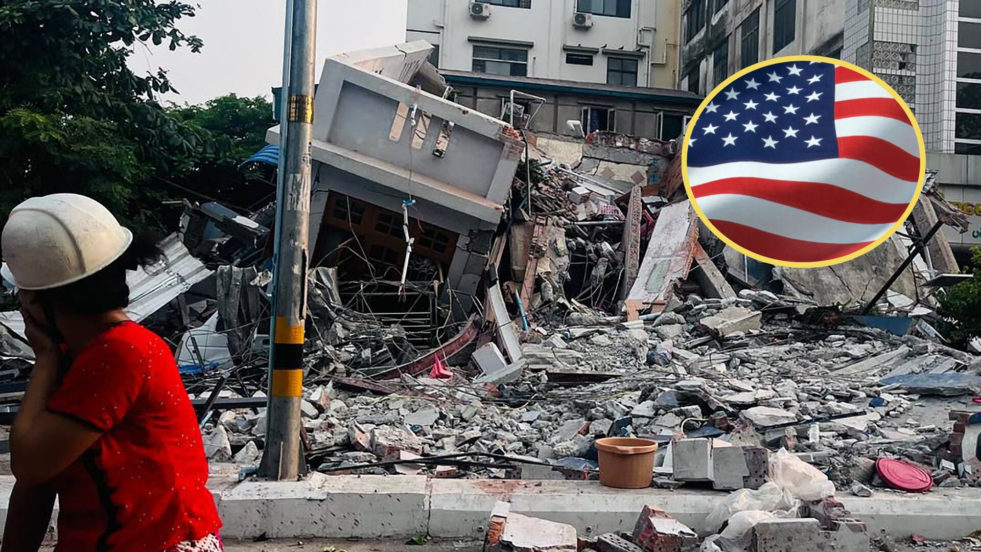 Terremoto en Birmania. FOTO: STR/AFP via Getty Images.