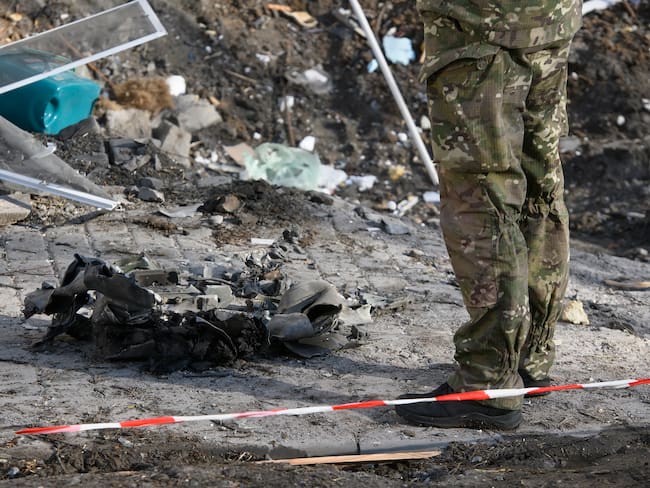 Foto de referencia de los bombardeos rusos en Ucrania. (Photo by Maxym Marusenko/NurPhoto via Getty Images)