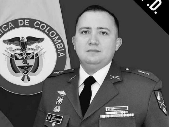 El capitán del Ejército fallecido fue identificado como Ervin Leonardo Salamanca. Crédito: Cortesía.