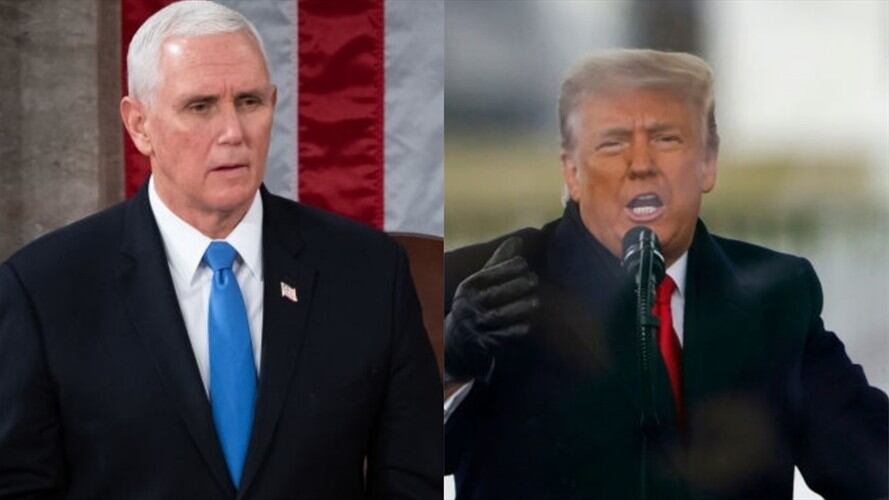 "Mike Pence no tiene el coraje para objetar los resultados de las elecciones": Donald Trump. Foto: Getty Images