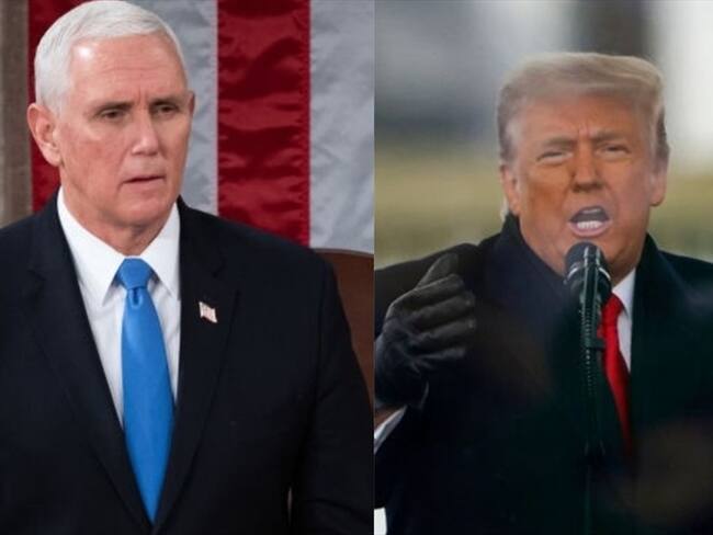 "Mike Pence no tiene el coraje para objetar los resultados de las elecciones": Donald Trump. Foto: Getty Images