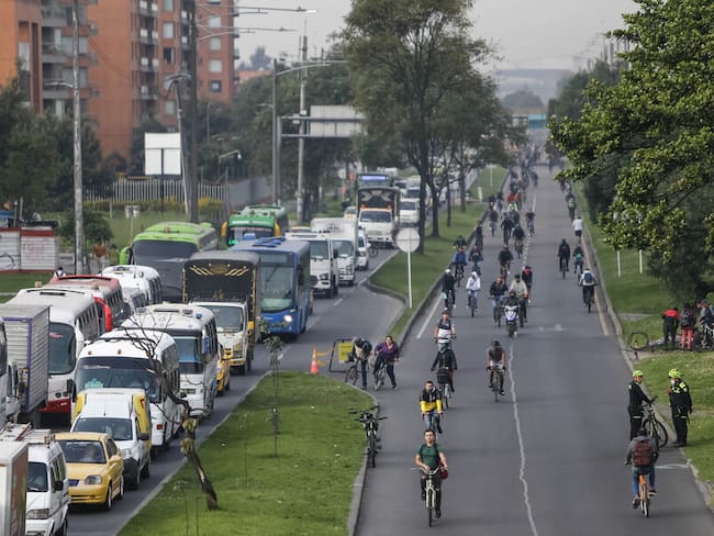 Día sin carro y moto en Bogotá. Foto: Colprensa.