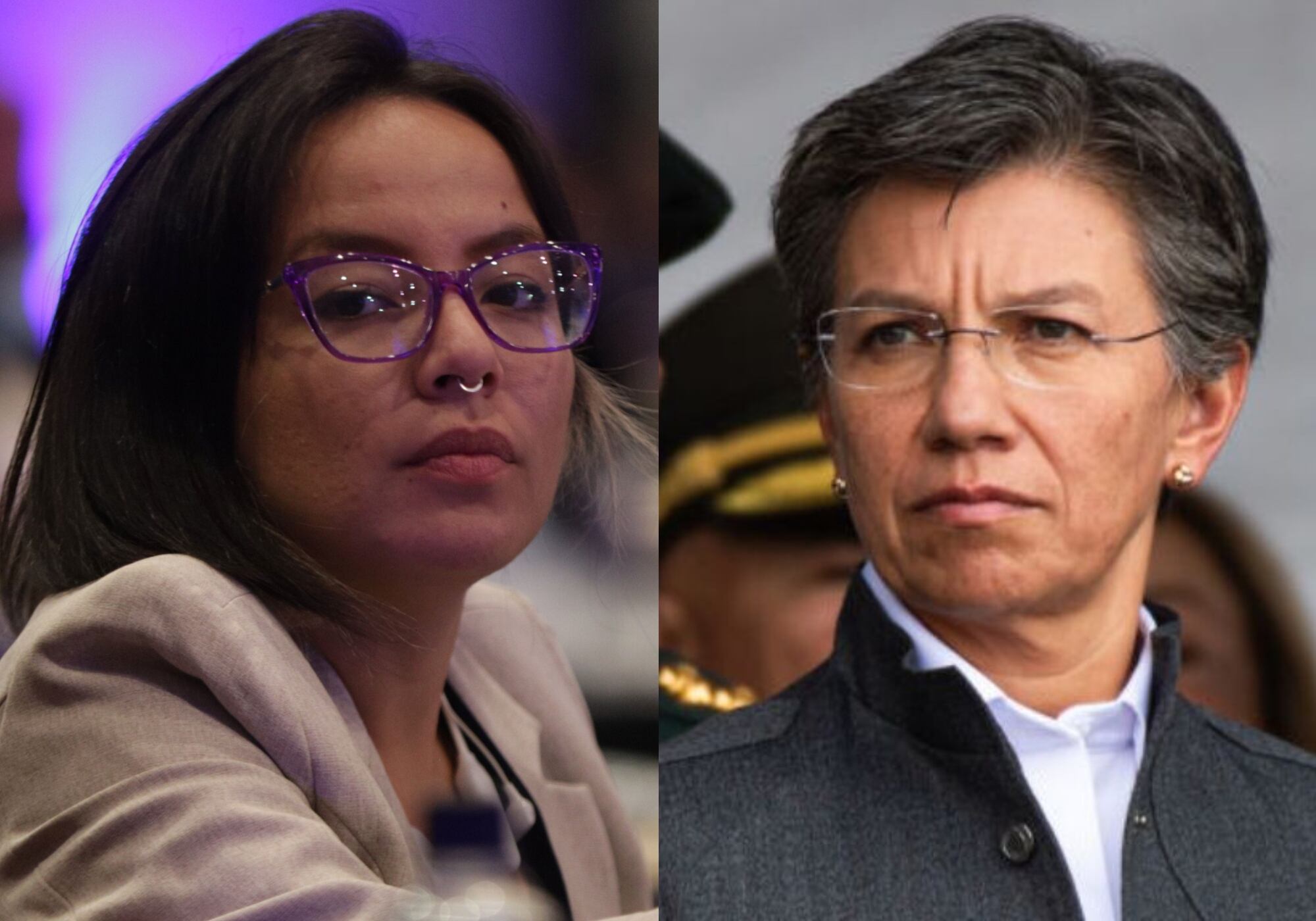 Jennifer Pedraza y Claudia López. Fotos: Colprensa.