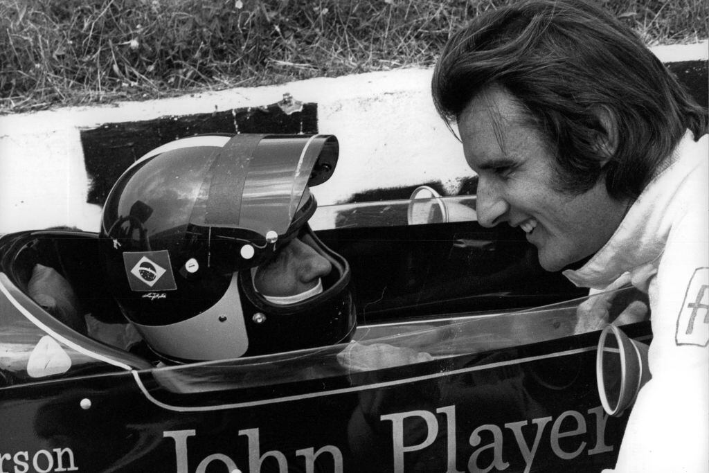 Emerson Fittipaldi y Wilson Fittipaldi (Photo by Bernard Cahier/Getty Images)