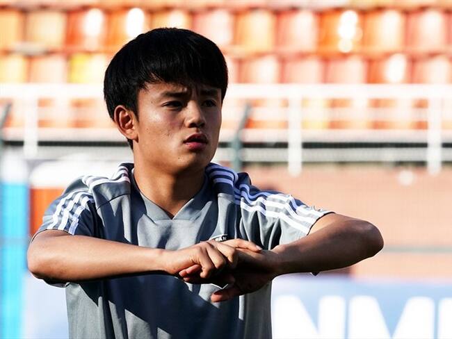 El veterano Gaku Shibasaki lo tiene claro: "Es el futuro del fútbol japonés".. Foto: Getty Images