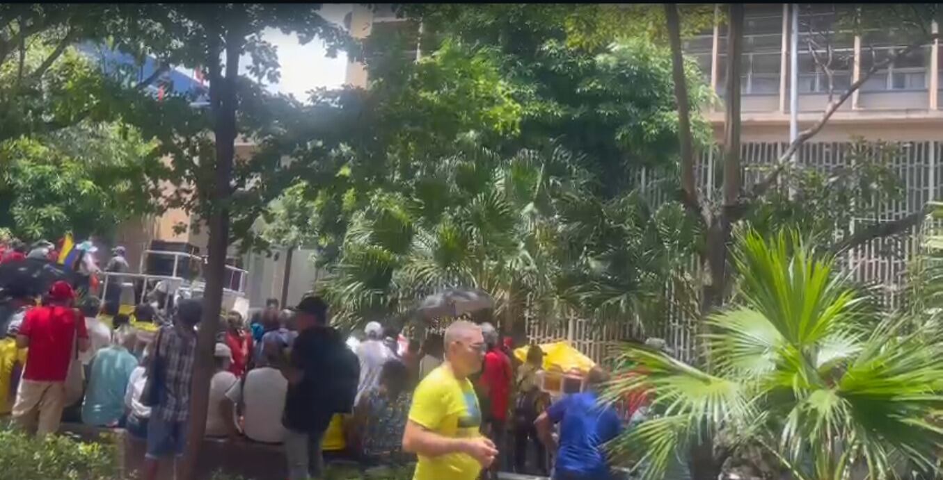 Marchas en Barranquilla. Foto: captura de pantalla.
