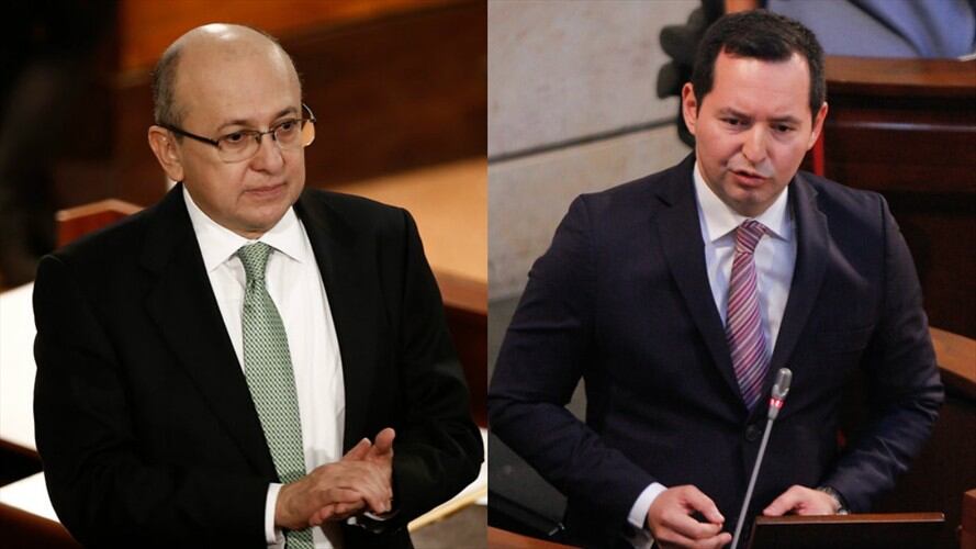 El exfiscal general de la Nación, Eduardo Montealegre, y el ex vicefiscal Jorge Fernando Perdomo. Foto: Colprensa
