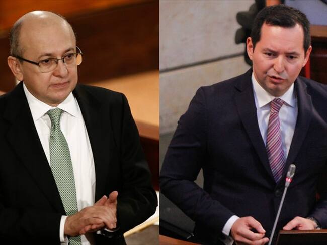 El exfiscal general de la Nación, Eduardo Montealegre, y el ex vicefiscal Jorge Fernando Perdomo. Foto: Colprensa