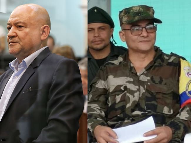 Alias 'Carlos Antonio' Lozada y alias 'Iván Mordisco'. Fotos: Colprensa/Cortesía.