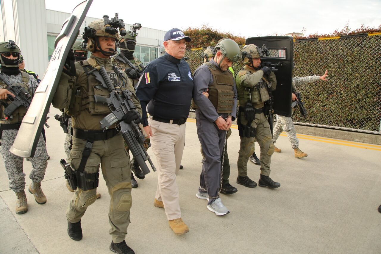Extradición de alias 'Otoniel'. Foto: Cortesía Policía Nacional