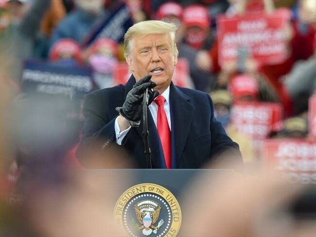 No se lo digan a nadie, pero déjenme esperar a un poco después de las elecciones: Donald Trump. Foto: Getty Images