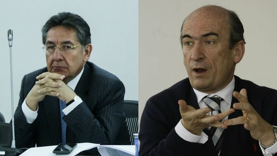 Jorge Enrique Pizano (d) se habría reunido con el fiscal Néstor Humberto Martínez para advertirle de situaciones irregulares que terminaron convirtiéndose en el polémico caso Odebrecht. Foto: Colprensa