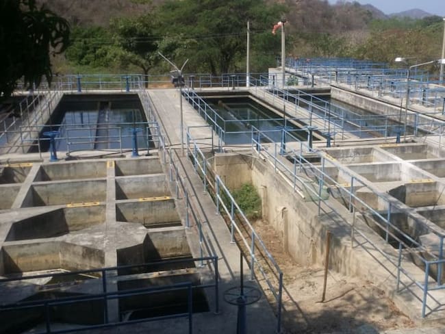 Planta de Tratamiento de Agua Potable de El Roble perteneciente al acueducto de Santa Marta. 