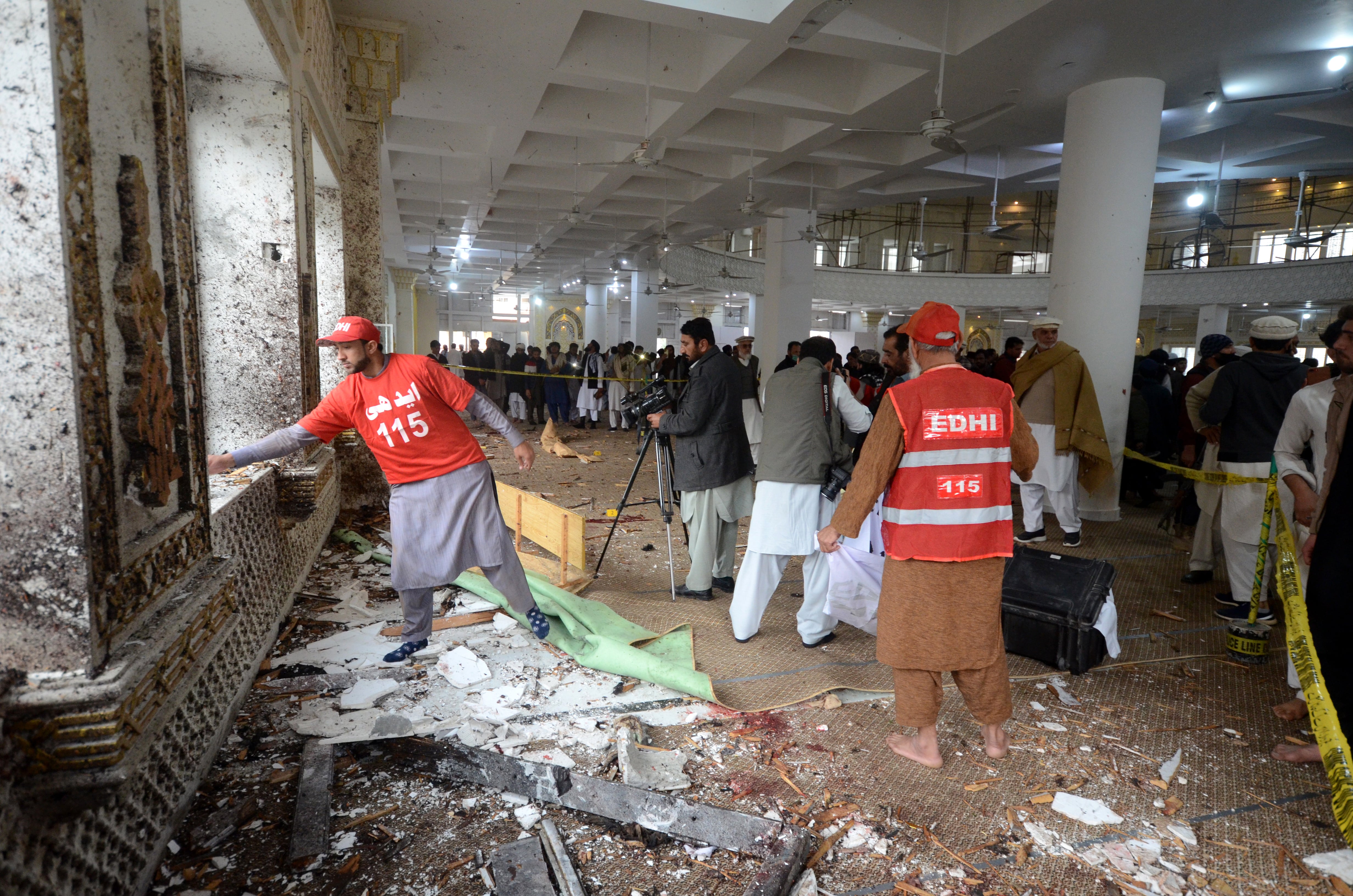 Ataque terrorista en Pakistan. FOTO: Hussain Ali/Anadolu via Getty Images.