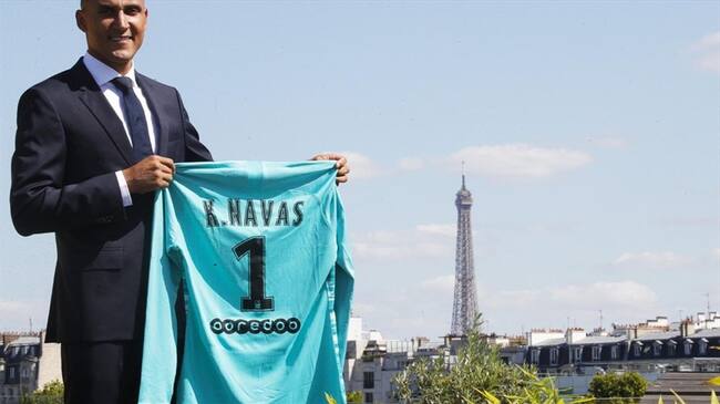 Keylor Navas, nuevo portero del PSG. Foto: @NavasKeylor/ Twitter