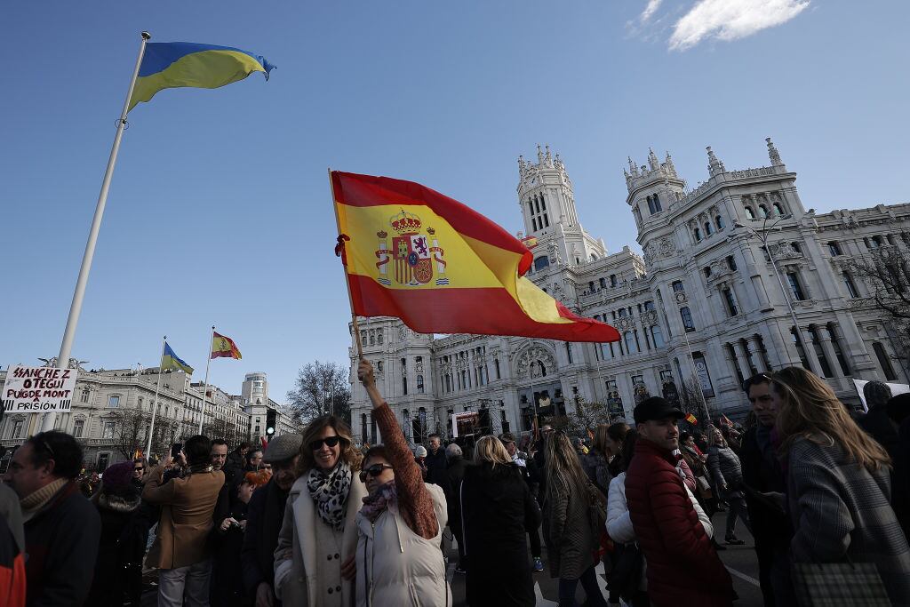 Manifestaciones en Madrid. (Photo by Burak Akbulut/Anadolu Agency via Getty Images)