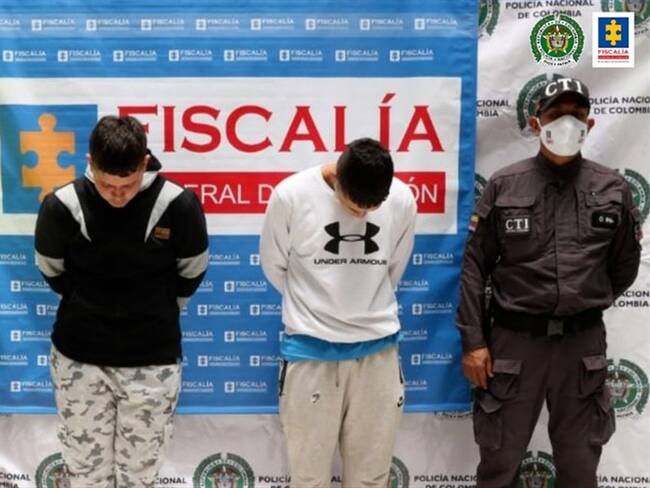 Se les imputó los delitos de homicidio agravado, y fabricación, tráfico y porte de armas de fuego, accesorios, partes y municiones.. Foto: Cortesía Fiscalía
