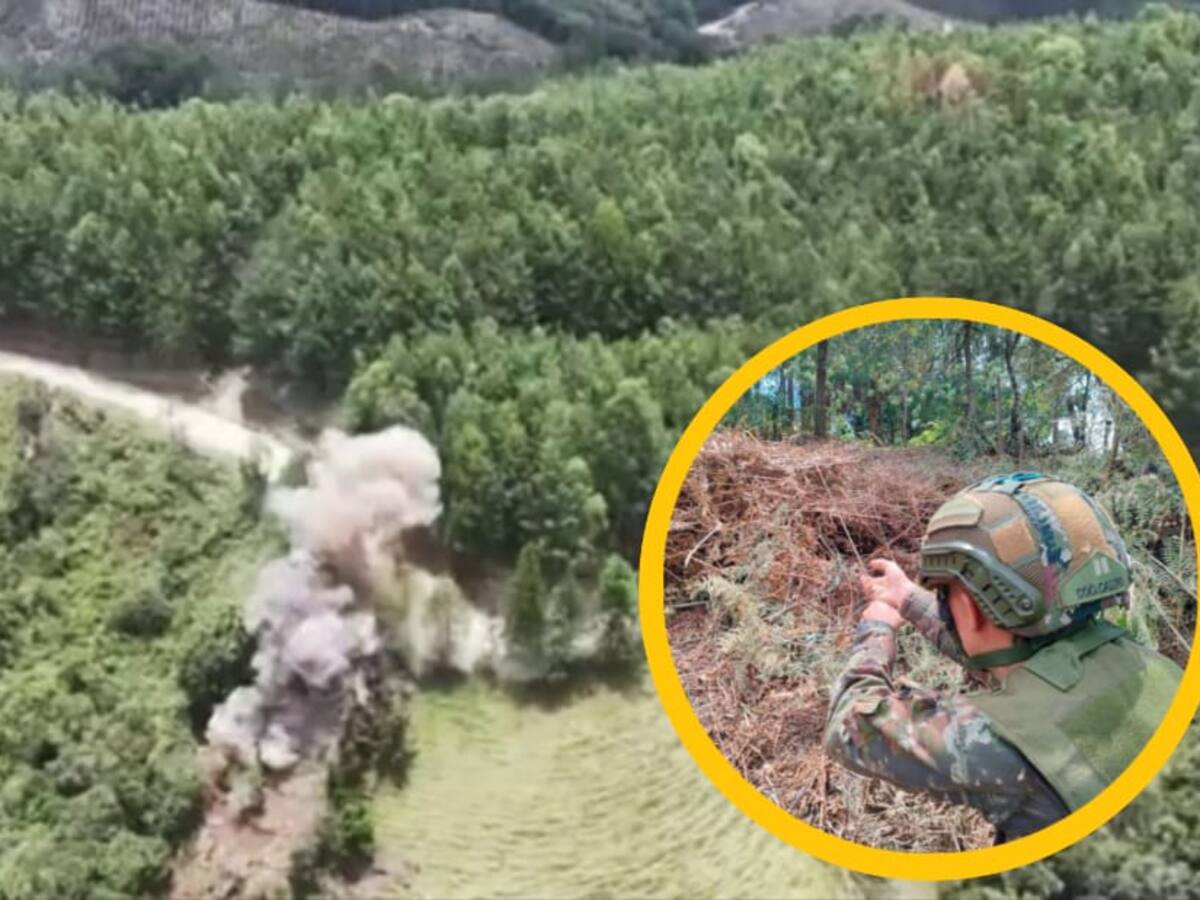El Ejército neutralizó un área preparada con explosivos por las disidencias en el Cauca