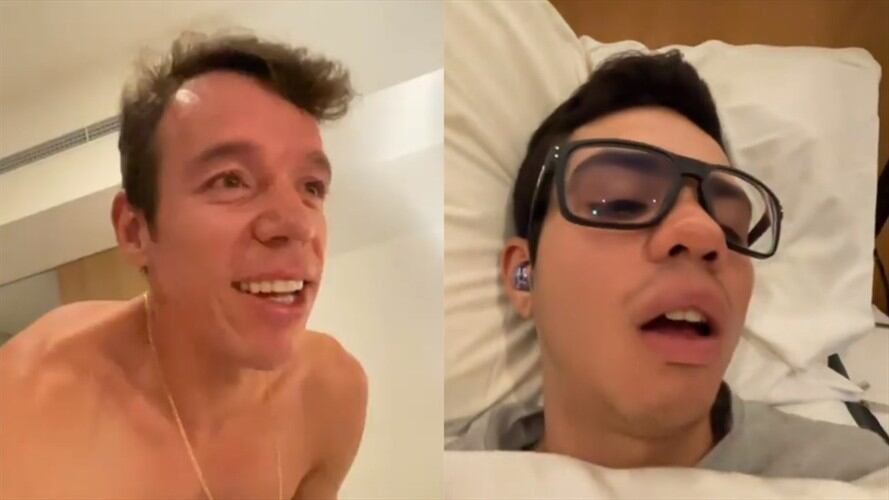 Ciclistas colombianos Rigoberto Urán y Sergio Higuita en la Villa Olímpica de Tokio. Foto: instagram: @rigobertouran