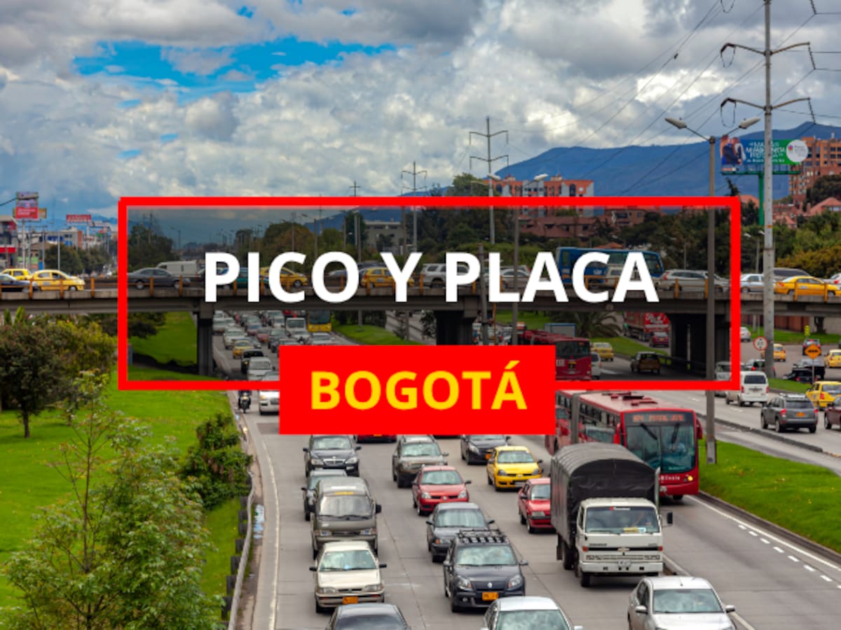 ¡Evite multas! Así opera el pico y placa en Bogotá para la semana del 12 al 18 de octubre