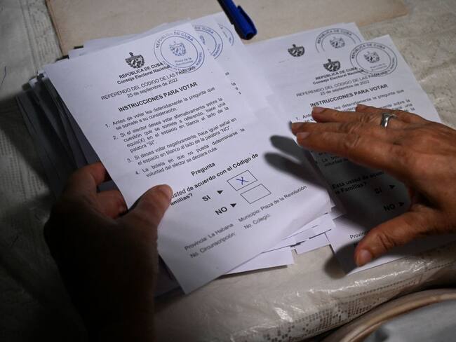 Referendo en Cuba. (Photo by YAMIL LAGE/AFP via Getty Images)