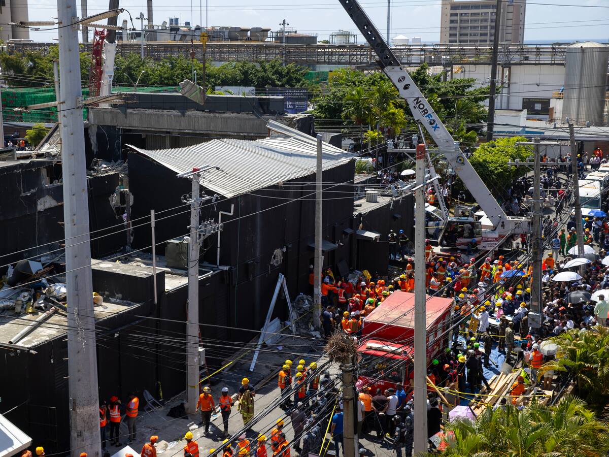 Aumentaron a 44 los muertos al desplomarse el techo de la discoteca Jet Set en Santo Domingo
