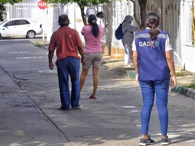 Los funcionarios contagiados hacen parte de la primera línea de atención comunitaria. Foto: Cortesía Alcaldía de Cartagena.