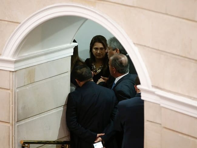 Plenaria del Senado de la República sobre el caso del magistrado Jorge Pretelt. Foto: Colprensa