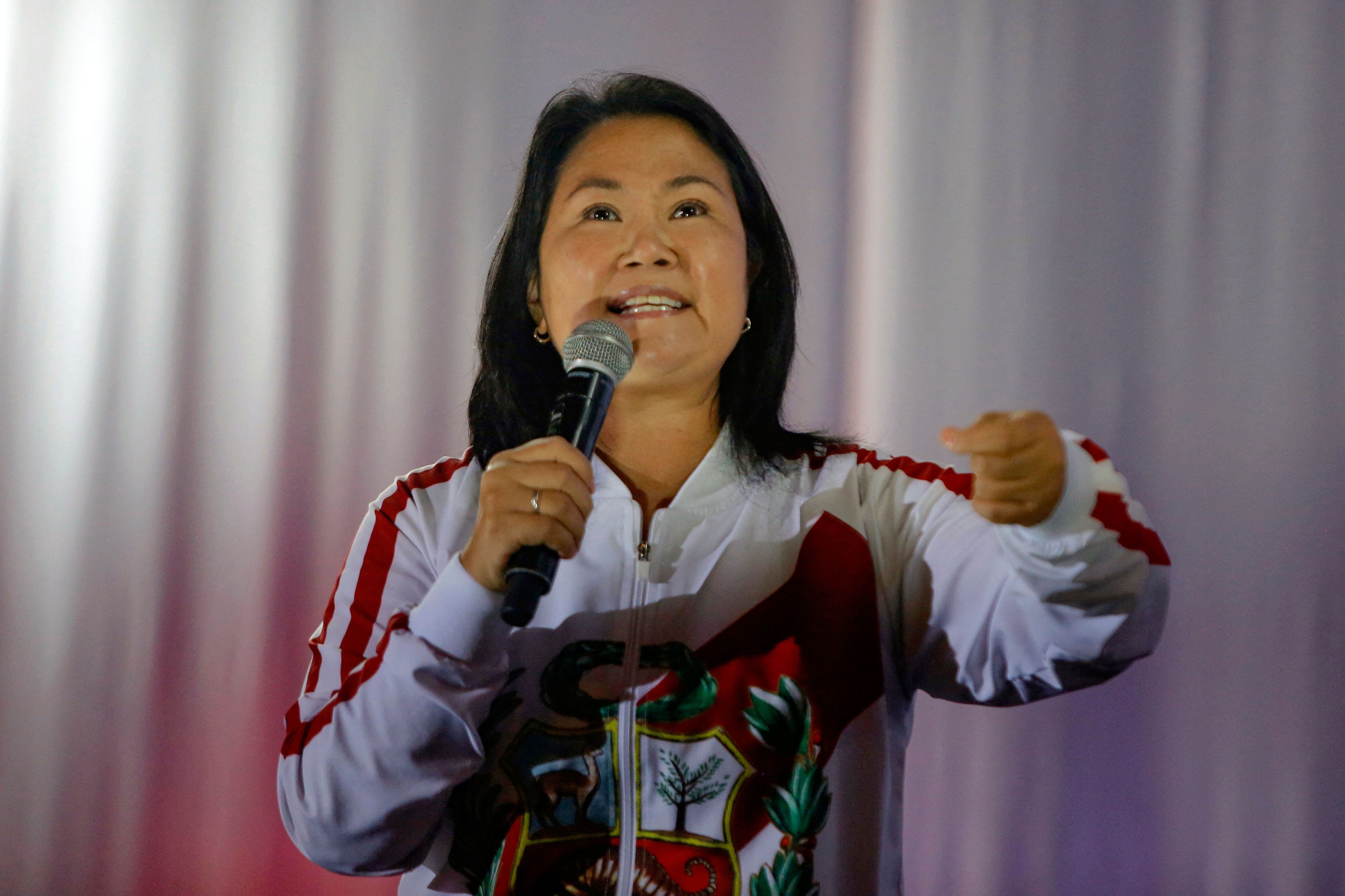 Keiko Fujimori, expresidencial peruana de derecha por el partido Fuerza Popular.