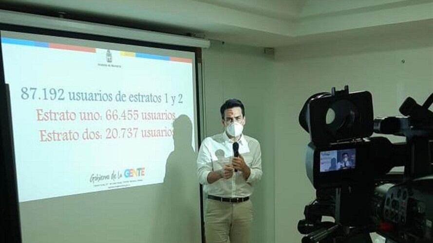 Alcalde de Montería anuncia que asumirá el  pago de tres servicios públicos. Foto: Cortesía