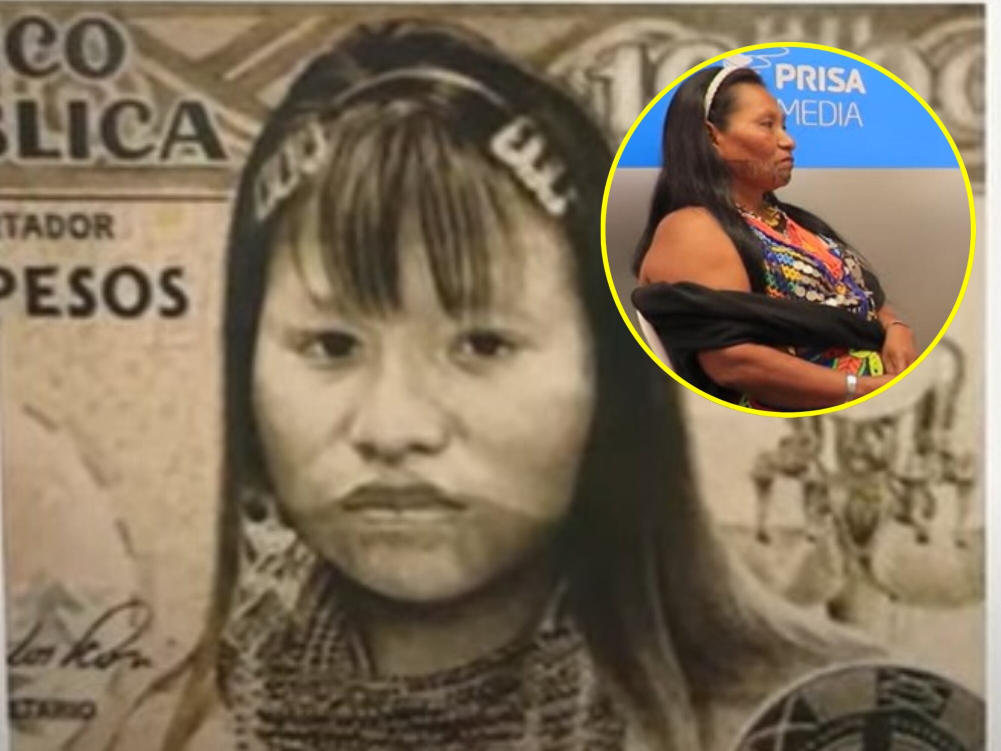 Mujer de la comunidad Emberá dice ser la del billete de 10.000.