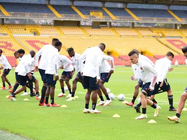 Selección Colombia en entrenamiento. Crédito: FCF