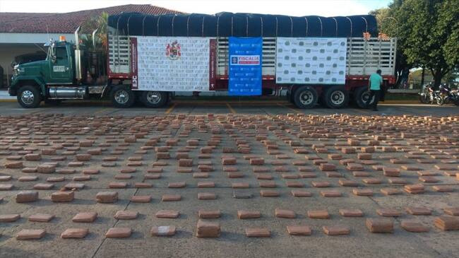 Incautada cerca de una tonelada de marihuana en Arauca. Foto: Cortesía