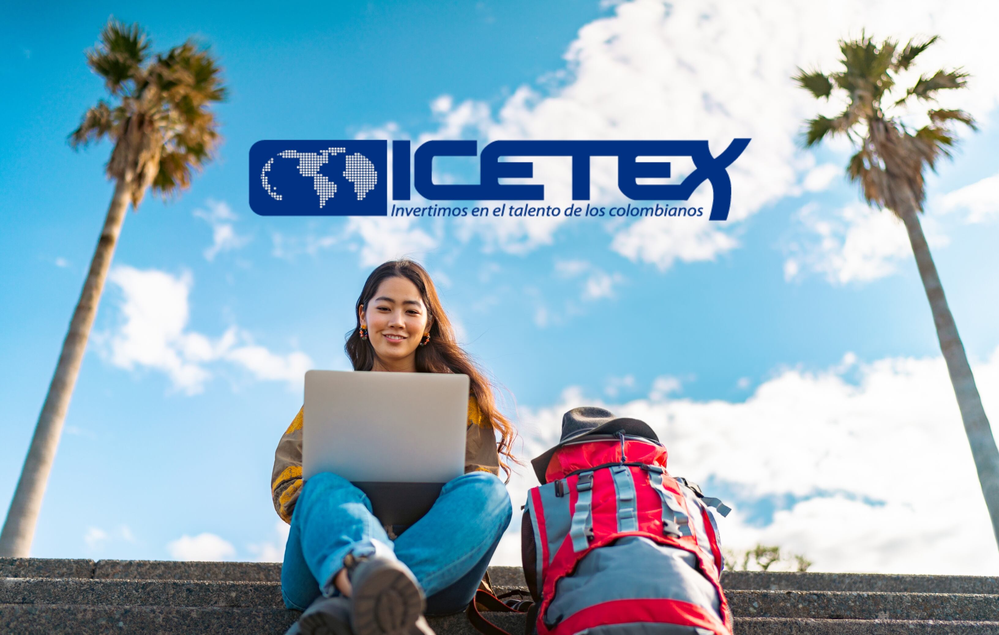 Imagen de referencia de Getty Images y logo ICETEX