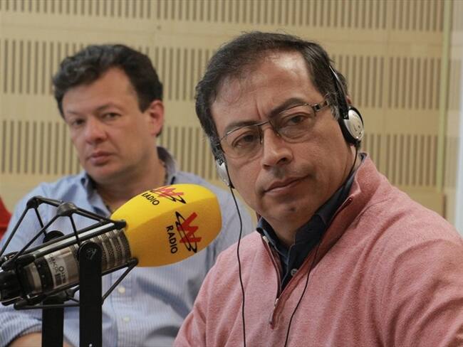 Gustavo Petro en La W. Foto: