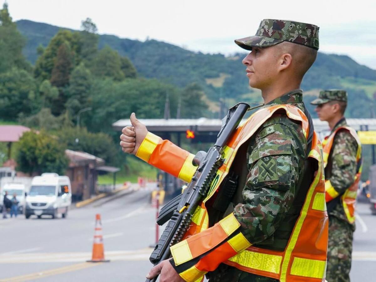 Más de 30 miembros de las Fuerzas Militares fueron desplegados en esta Semana Santa