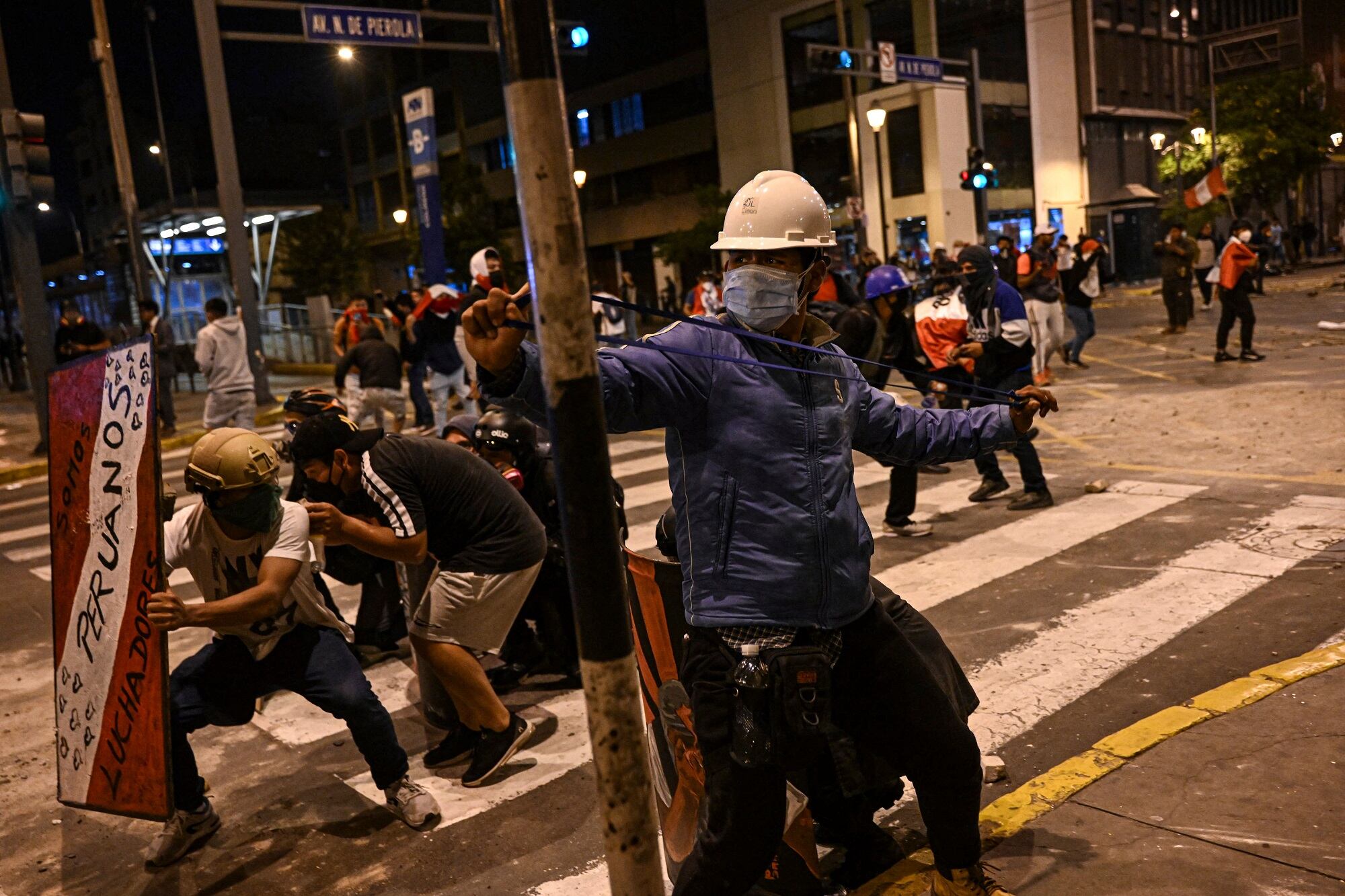 Manifestaciones en Perú. (Photo by ERNESTO BENAVIDES/AFP via Getty Images)