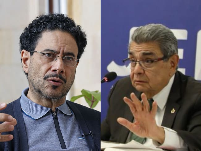 Iván Cepeda (EFE / Mauricio Dueñas) e Iván Ramírez (JEP)