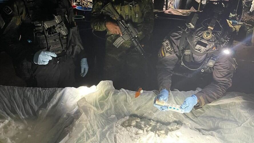 Se logró la incautación de seis toneladas de clorhidrato de cocaína pertenecientes al ELN. Foto: Colprensa