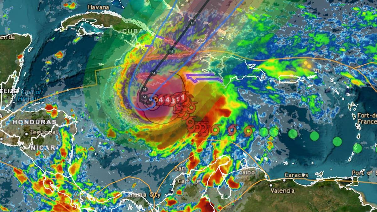El huracán Melissa mantiene en aviso a varios departamentos de Colombia