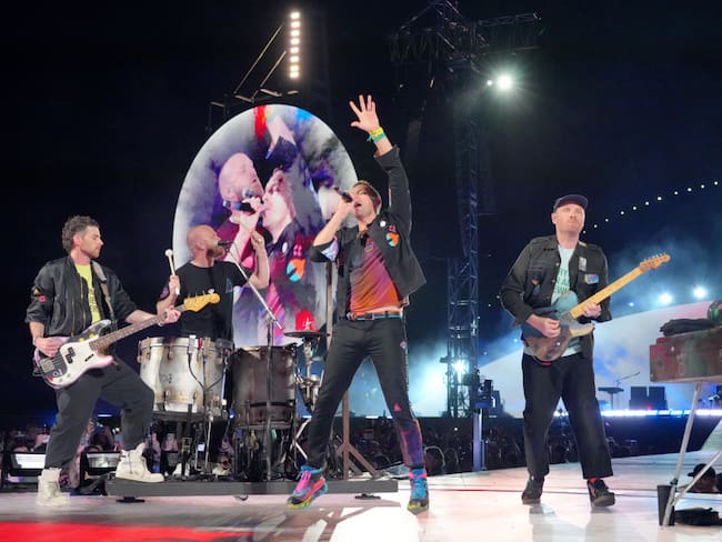 Coldplay en concierto. (Photo by Kevin Mazur/Getty Images for Atlantic Records )