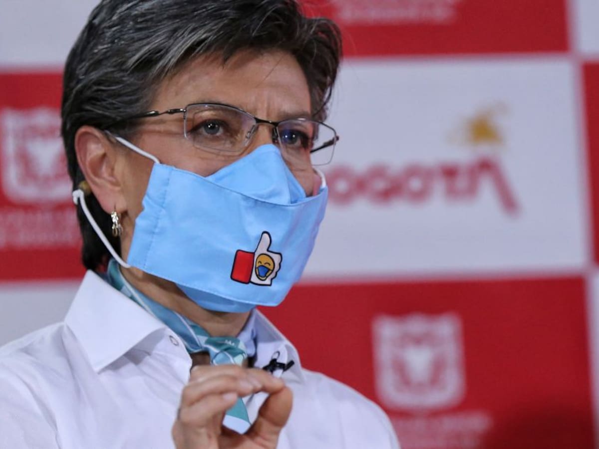 La alcaldesa Claudia López advirtió sobre posible uso obligatorio de tapabocas