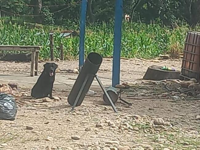 Hallan ramplas y explosivos que iba a usar el ELN para atentar contra Ejército en Arauca. Foto: Suministrada.