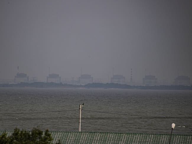 Vista de la central de Zaporizhzia, Ucrania. Foto: Metin Aktas / Anadolu Agency vía Getty Images